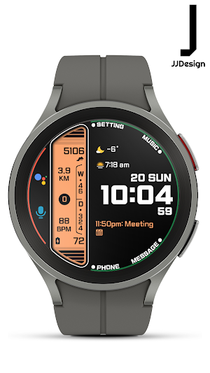 JJ-Digital018 Watch Face Screenshot 1