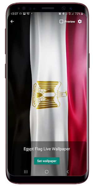 Egypt Flag Live Wallpaper Screenshot 1
