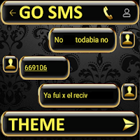 THEME FOR GO SMS GOLD GLASS
