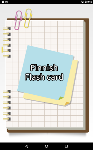 Finnish simple flash card Screenshot 0
