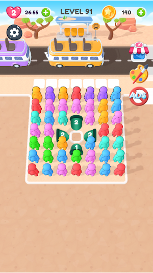 Bus Traffic Sorting Puzzle Screenshot 3
