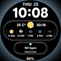 Glass Weather 2 - Watch face