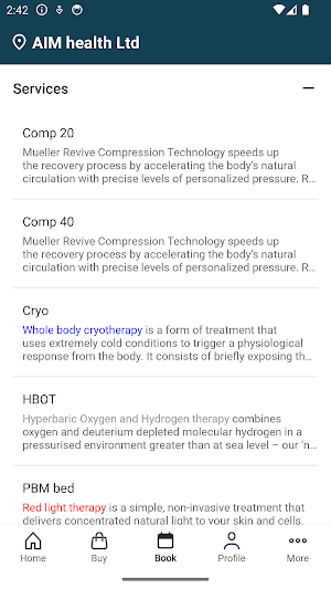 AIM Health Hoylake Screenshot 1