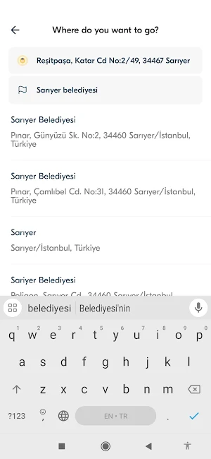 Bursa Taxi Screenshot 1