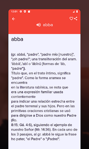Diccionario Bíblico Screenshot 2