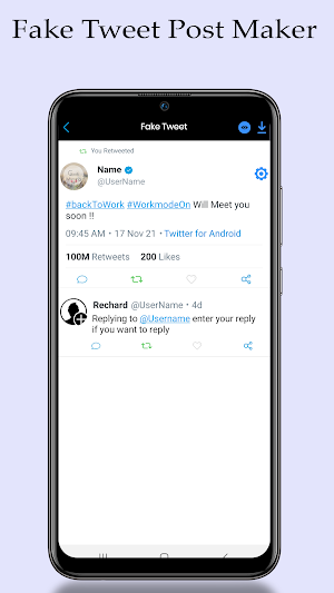 Fake Tweets, Fake Post Maker Screenshot 2