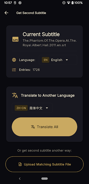 Twin Subtitles: SRT Translator Screenshot 3