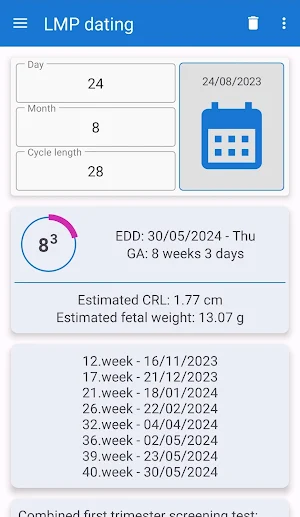 Pregnancy Wheel Screenshot 0