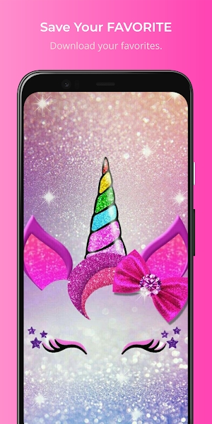 Glitter Unicorn Wallpaper Screenshot 1