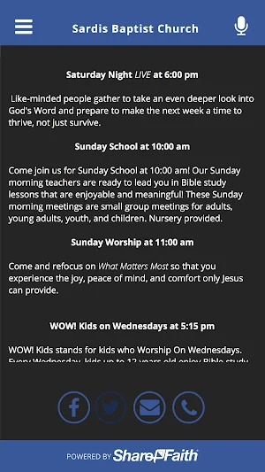 Sardis Baptist Church Screenshot 1