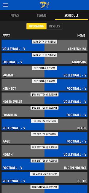 Del Campo Athletics Screenshot 2