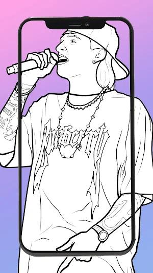 AR Drawing Coloring Peso Pluma Screenshot 3