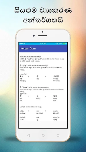 Korean Guru (කොරියානු භාෂාව ඉගෙනගමු) Screenshot 2