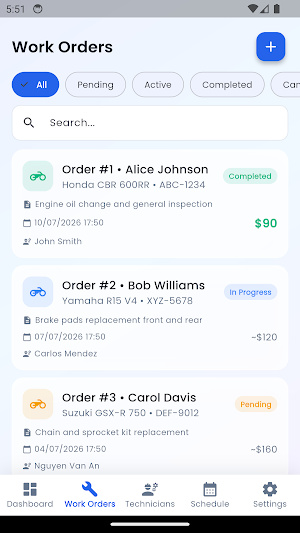 Moto Repair Control Screenshot 1