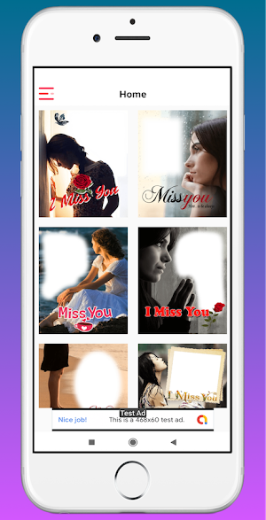 Miss You Photo Frame Screenshot 0