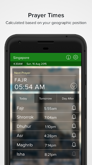 Muslim World: Elegant Prayer Times Screenshot 1