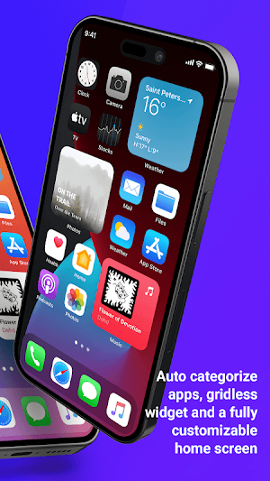 iPhone 15 Pro Style Launcher Screenshot 1