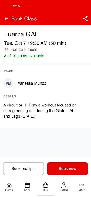 Fuerza Fitness Screenshot 2