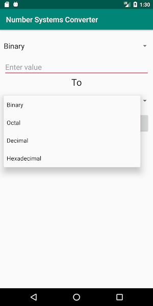 Number Systems Converter Screenshot 2