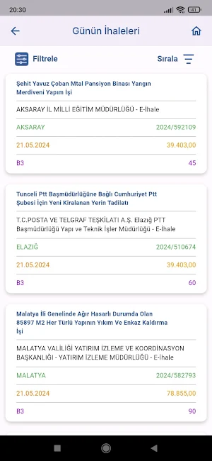 İhale Sitesi... Screenshot 2
