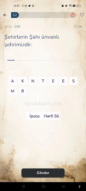 Soru Kazanı Screenshot 1