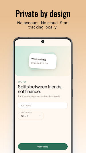 SplitEx: Offline Expense Split Screenshot 0