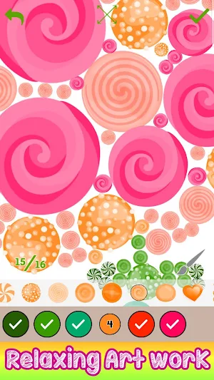 Candy Art: Paint by Number, Sweets Coloring Book Screenshot 3