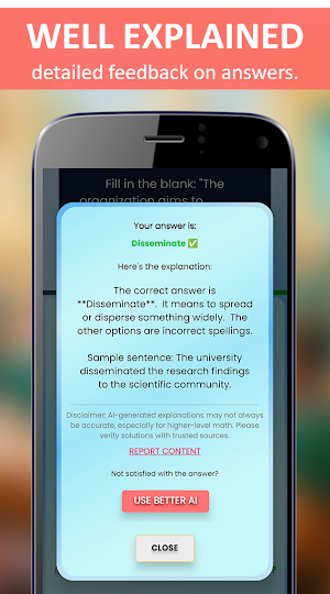 AI Spelling Bee 2025 Screenshot 2