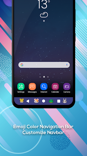 Emoji Color Navigation Bar - Customize Navbar Screenshot 1