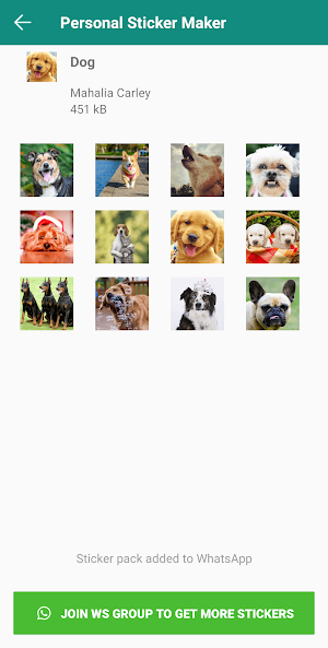 Personal Stickers - Let photo to personal sticker. Screenshot 3