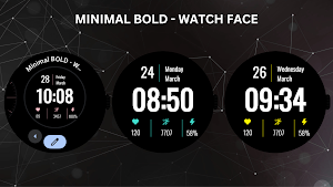 Minimal BOLD - Watch Face Screenshot 2