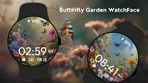 Butterfly Garden WatchFace Screenshot 1
