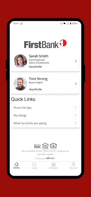 First Bank Mortgage Screenshot 0
