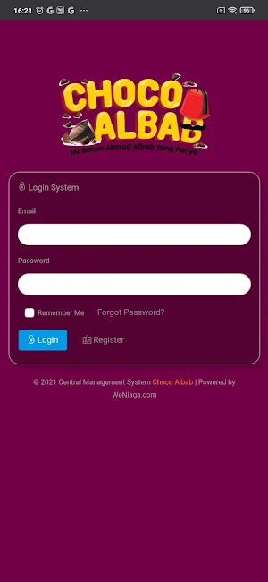 Saudagar CLA System Screenshot 0
