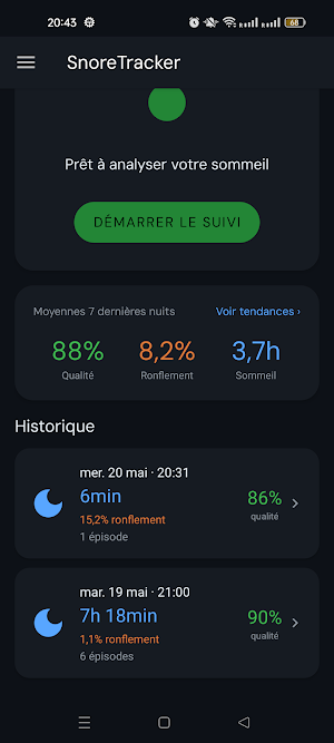 SnoreTracker Screenshot 0