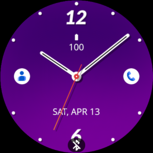 Violet Analogue Watch Face Screenshot 3