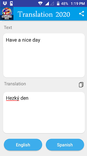 Czech - English Translator 2021 Screenshot 1