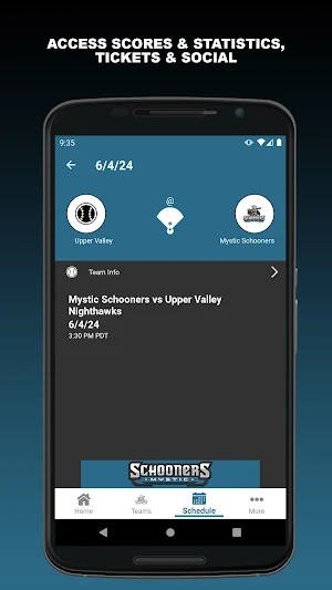 Mystic Schooners Baseball Screenshot 2