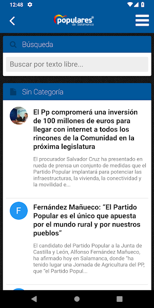 Populares de Salamanca Screenshot 1