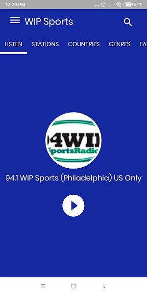 94.1 WIP Sports radio Screenshot 0