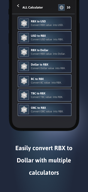 RBX Calculator – Robox Counter Screenshot 1