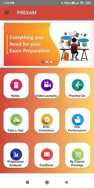 PREXAM for JEE, NEET, CA-foundation Screenshot 1