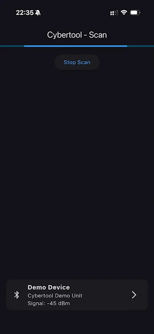 Cybertool companion app Screenshot 2