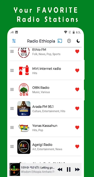 Ethiopia Radio Fm: Live-Music Screenshot 1