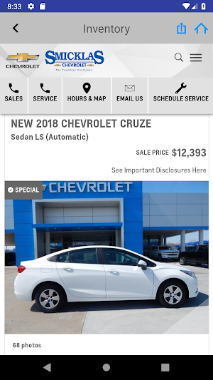 Smicklas Chevrolet Screenshot 3