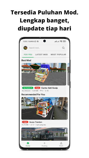 Bus Simulator MOD Wahyu Abadi Screenshot 1