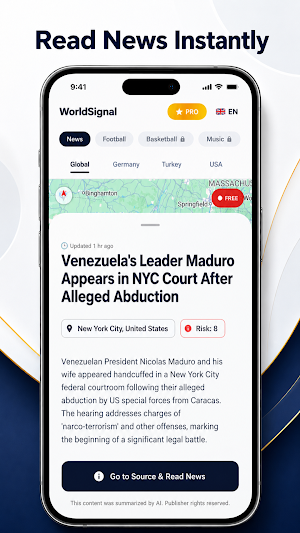 WorldSignal - Live World News Screenshot 1