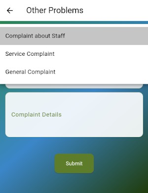 MCG Complaint Cell Screenshot 2