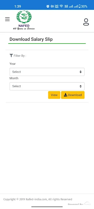 NAFED HRMS Screenshot 3