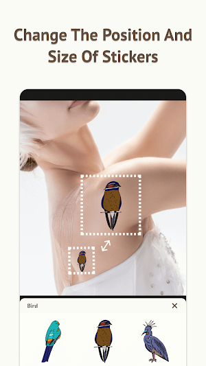 Tattoo my photo - Pic stickers Screenshot 2